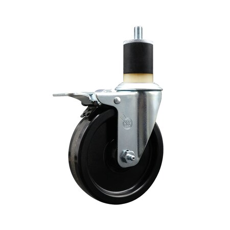 Service Caster 5'' Phenolic Swivel 1-7/8'' Expanding Stem Caster Total Lock Brake SCC-EXTTL20S514-PHS-178